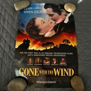 Gone With The Wind Original 13.5x20 Promotional Movie Poster 90s